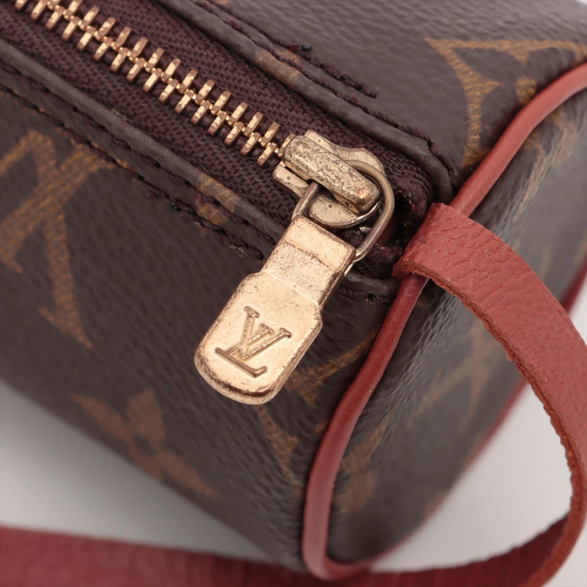 LOUIS VUITTON ヴィンテージ　パピヨン　モノグラムミニポーチ ルイヴィトン パピヨン ミニポーチ モノグラム 持ち手リペア済み
