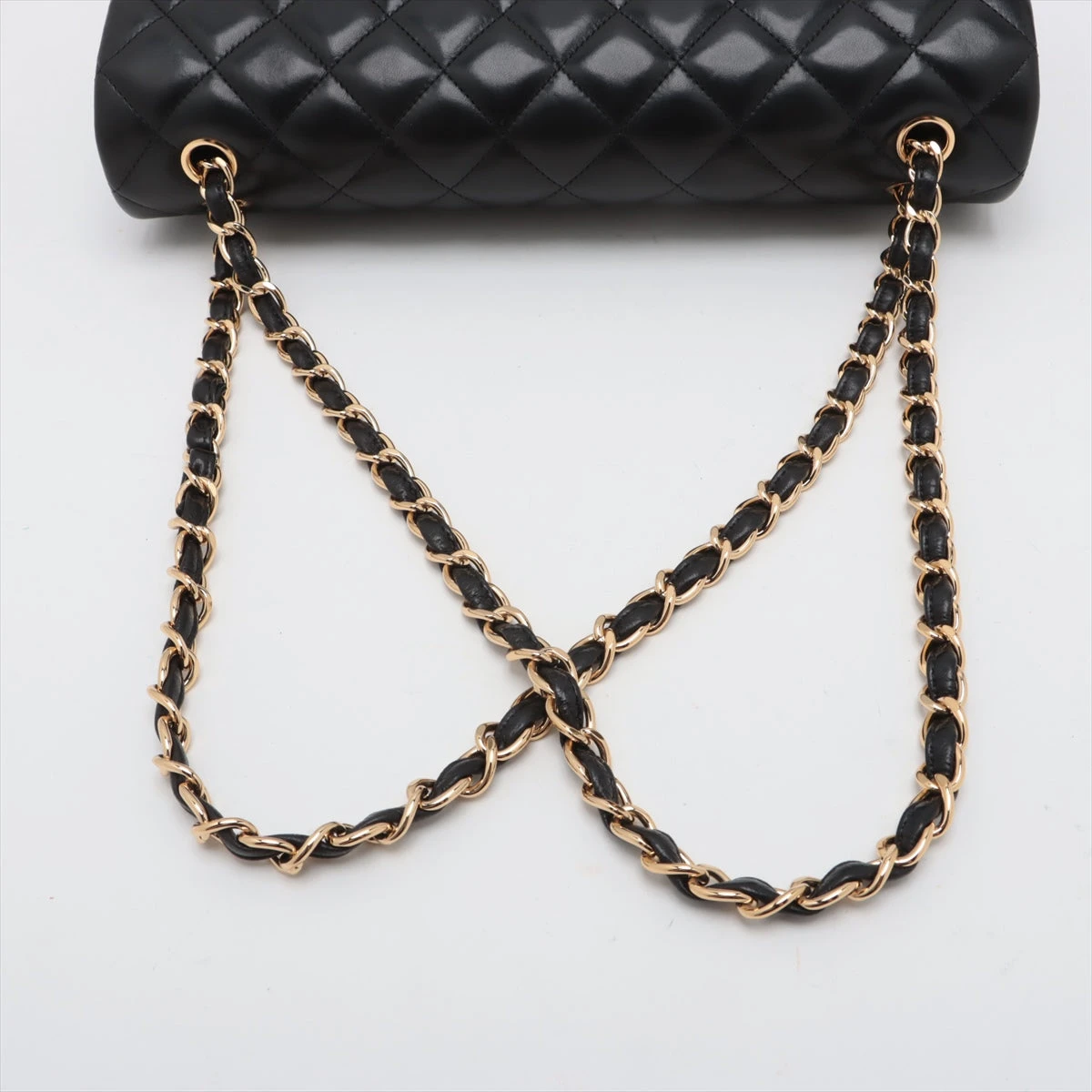 ⭐︎超美品⭐︎CHANEL デカマトラッセ34 ダブルチェーン ラムスキン シャネル デカマトラッセ34 マキシ ラムスキン ダブルフラップ