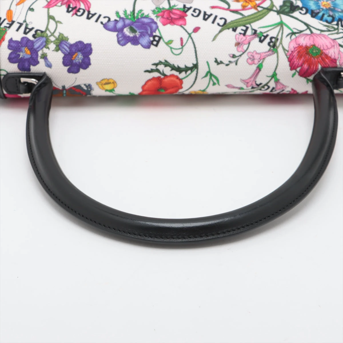 グッチ×バレンシアガ フローラ アワーグラス キャンバス×レザー 2WAY