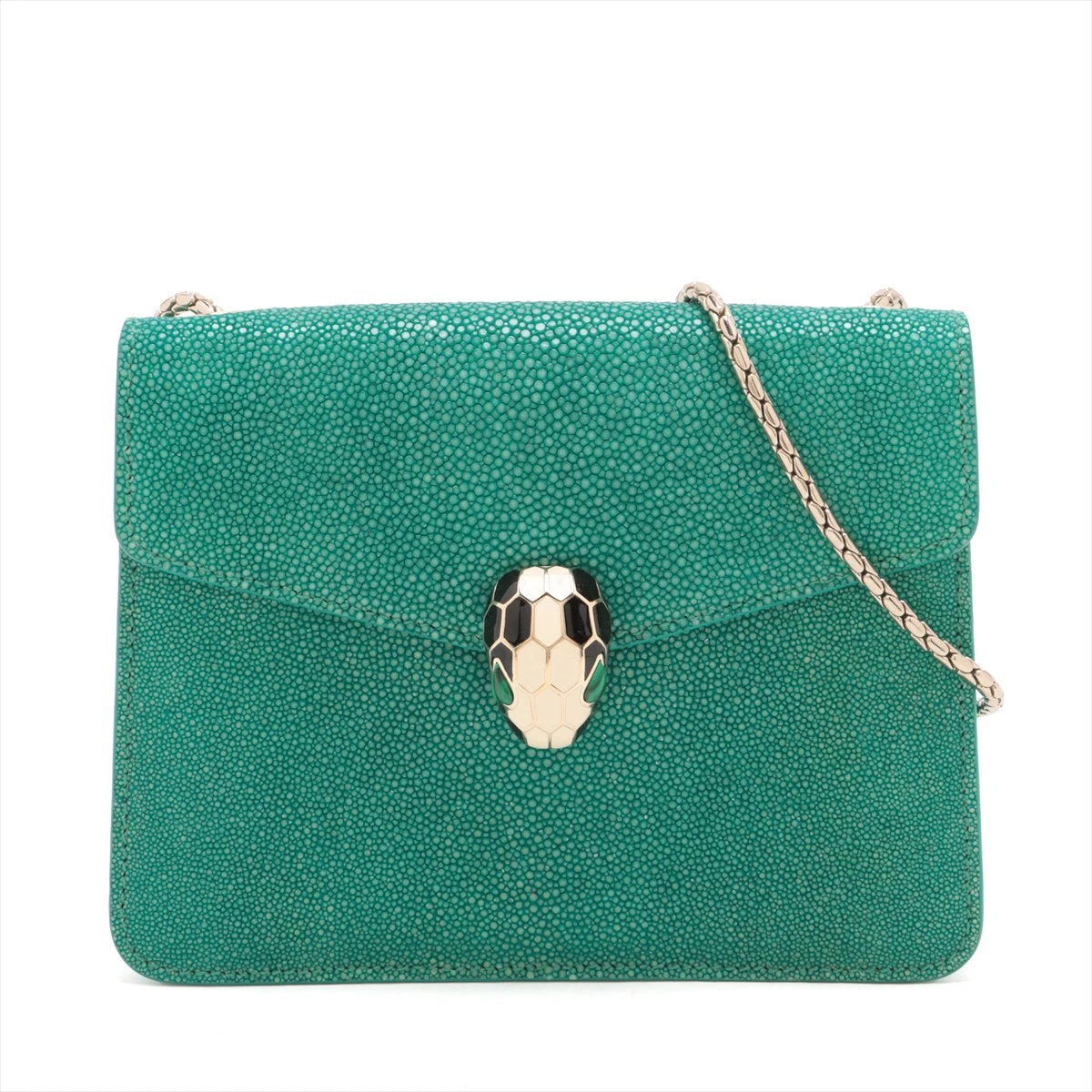 BVLGARI ブルガリ セルペンティ ガルーシャ チェーン ブルガリ セルペンティ ガルーシャ チェーン グリーン A3070231