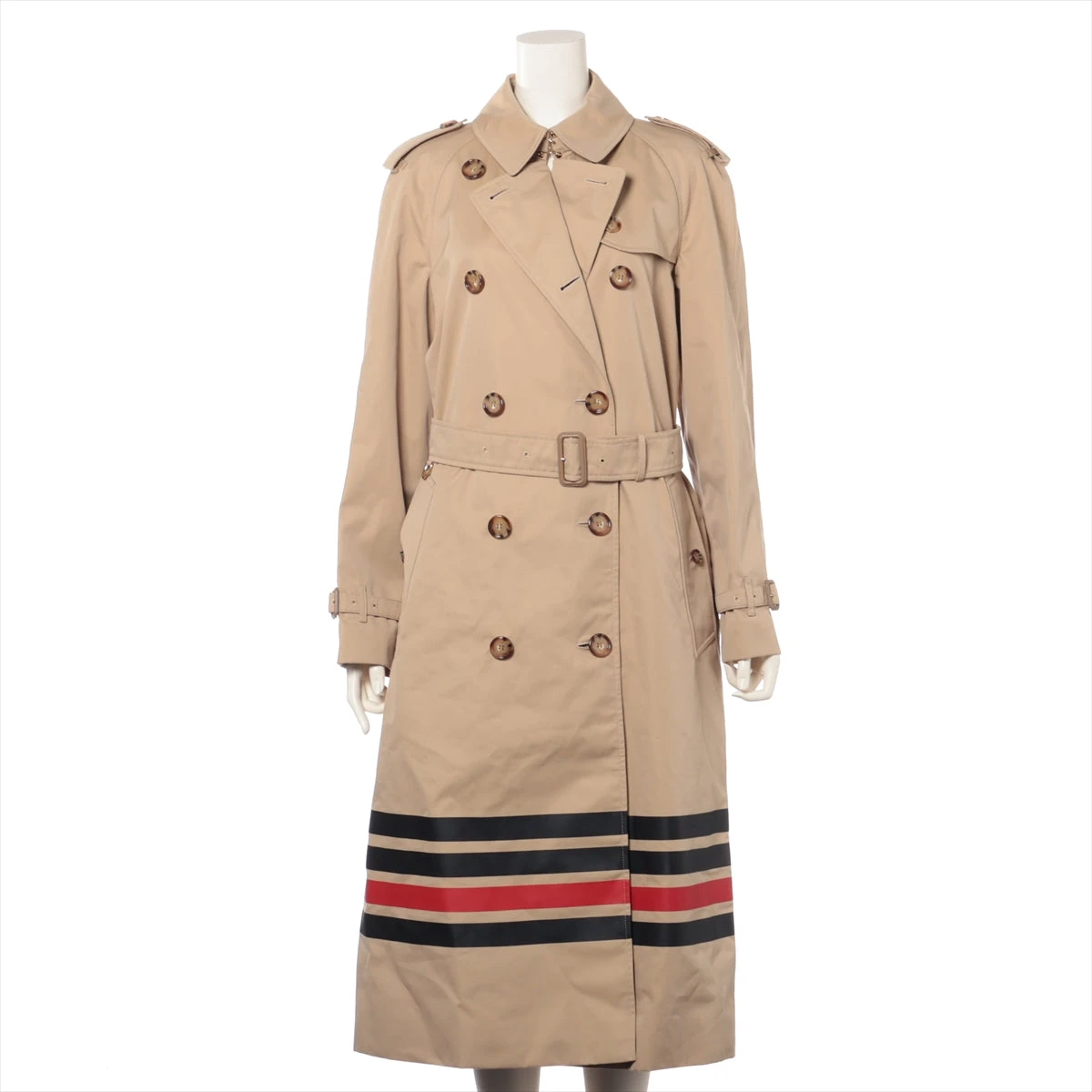 バーバリー ティッシ期 コットン×キュプラ トレンチコート 38