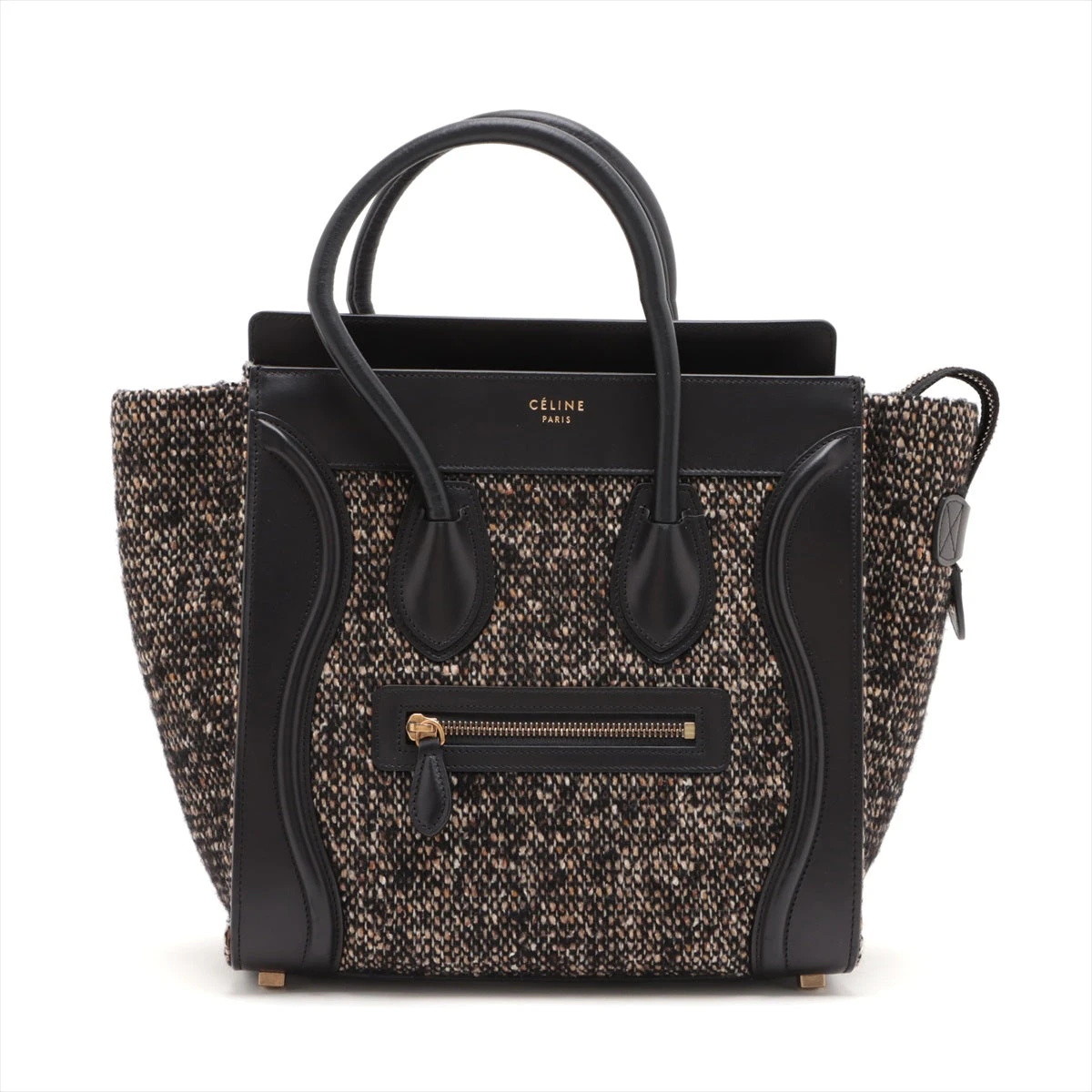 CÉLINE ラゲージ マイクロショッパー ハンドバッグ ブラック