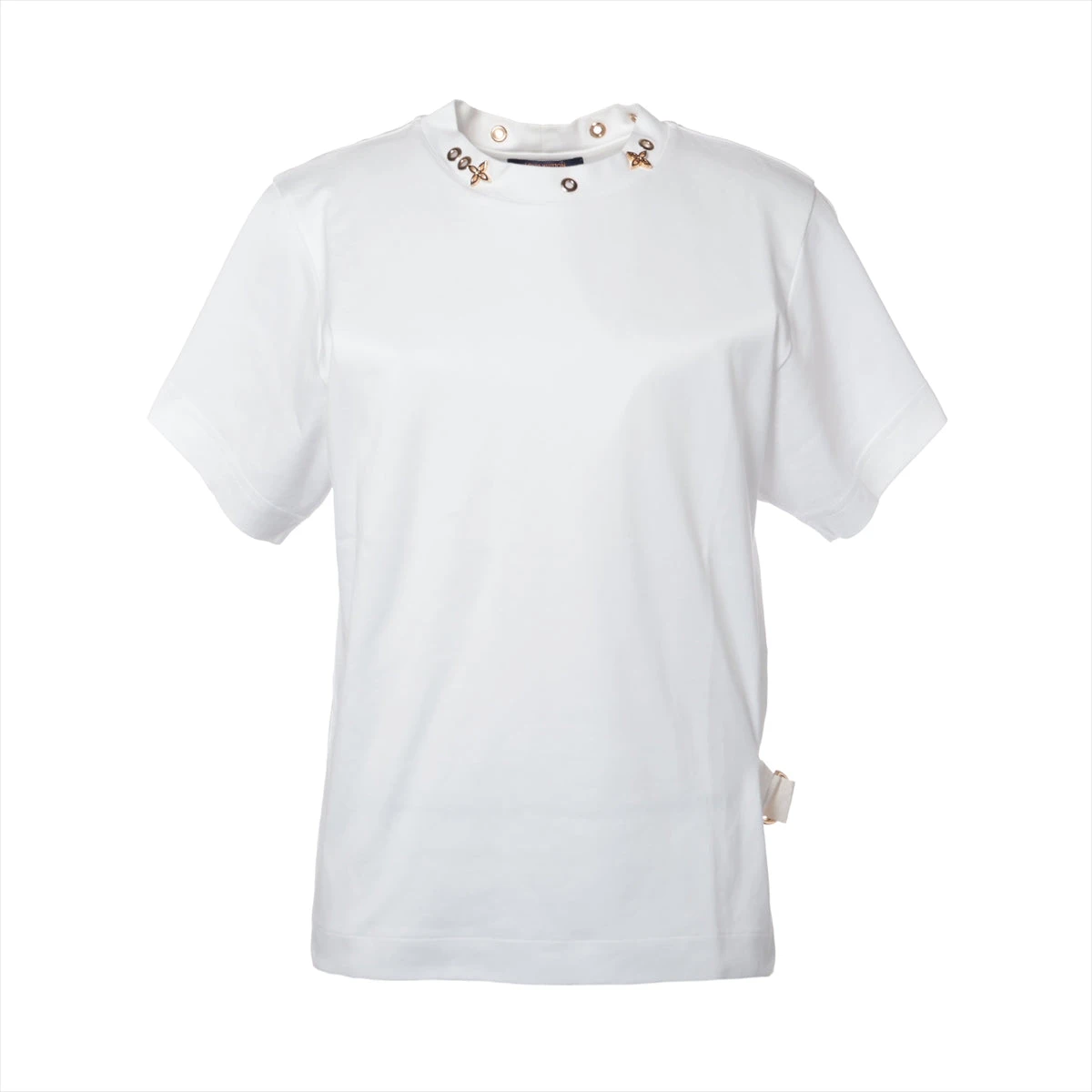 ヴィトン 19SS コットン Tシャツ S レディース ホワイト サイド ヴィトン 19SS コットン Tシャツ S レディース ホワイト サイド