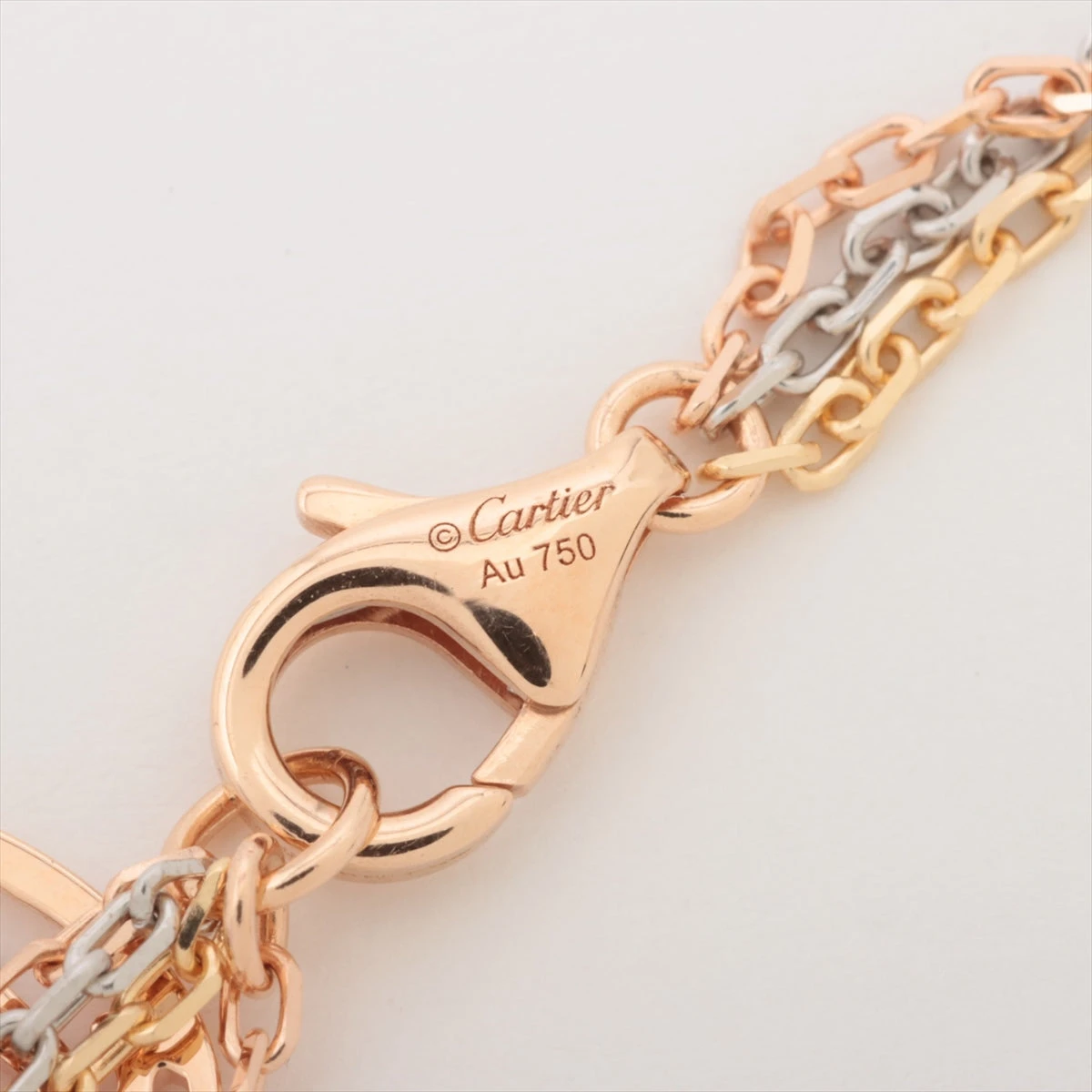 カルティエ チェーン ネックレス 50cm Au750WG【21797】 Cartier - カルティエ チェーン ネックレス アジャスター付き