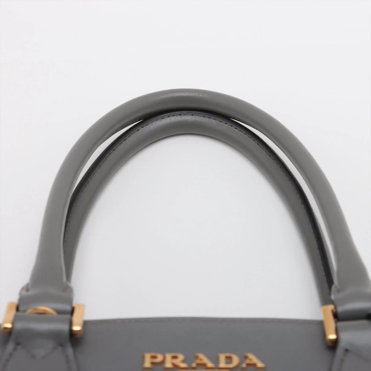 NR PRADA グレー キャンバス ハンドバッグ PRADA プラダ バッグ ハンドバッグ ヌーベ グレー 1BA296 NZV