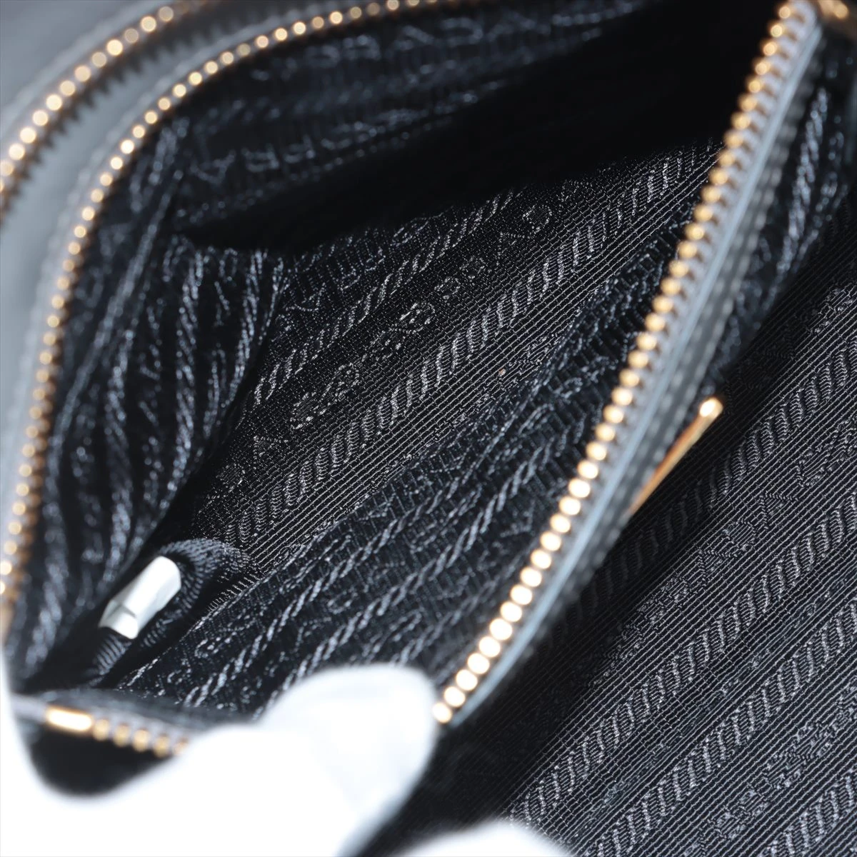 定価45万✨プラダ 2way ビジネスバッグ A4可 サフィアーノ グレー PRADA 極 美品 希少品 プラダ 三角ロゴ 金具 サフィアーノ