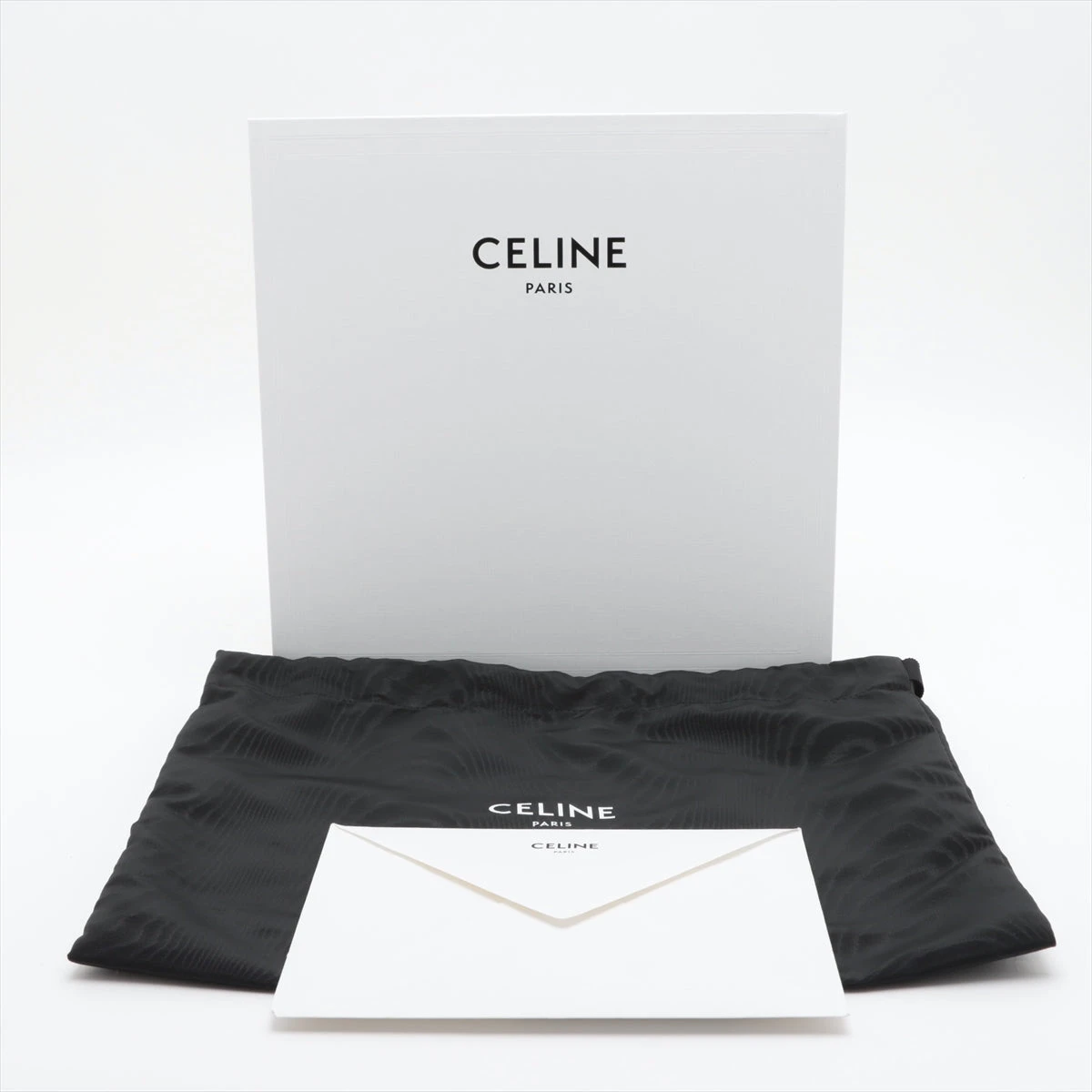 【CELINE】lady'sチェーンショルダーbagモノクロセルblackカラー セリーヌ ヴィクトワール レザー チェーンショルダーバッグ