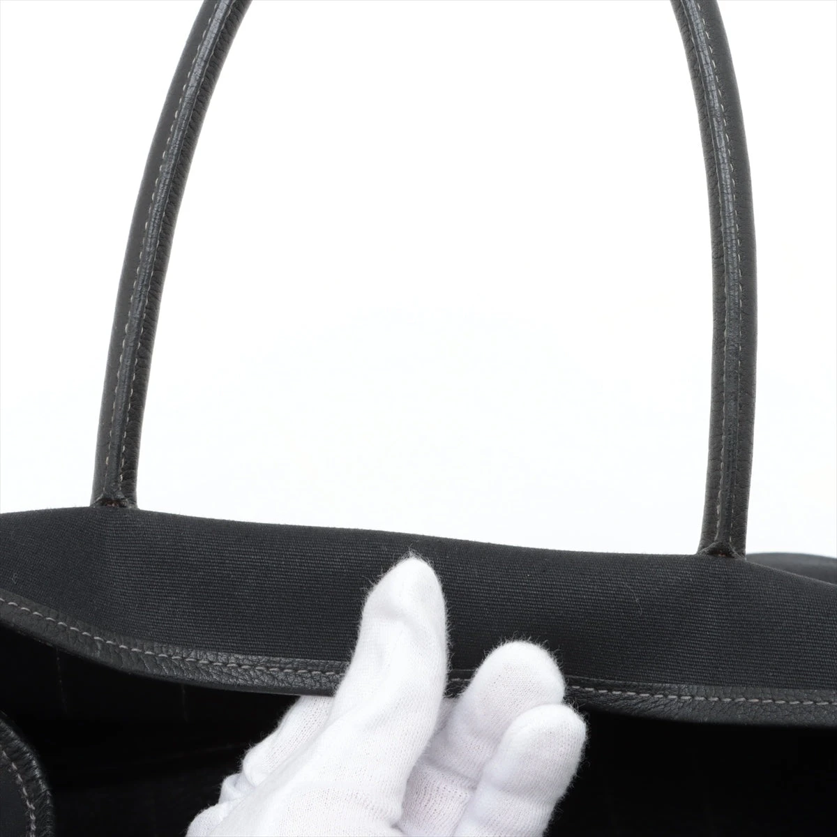 エルメス ガーデンパーティ36 PM トワルオフィシエ×ネゴンダ ブラック 