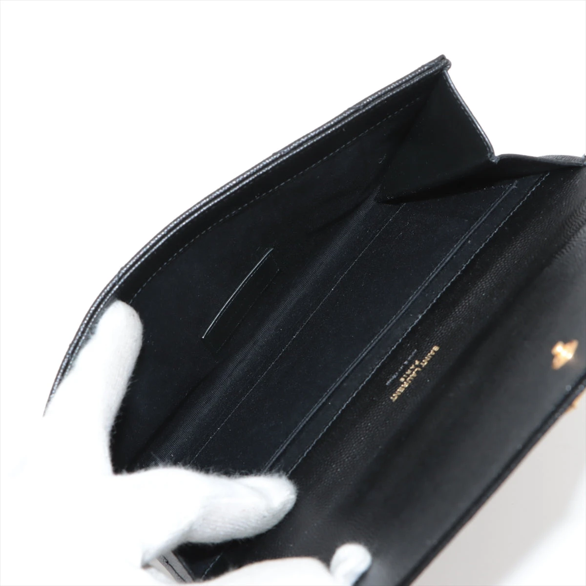 サンローランパリ レザー クラッチバッグ ブラック 617662 サンローランパリ レザー クラッチバッグ ブラック 617662