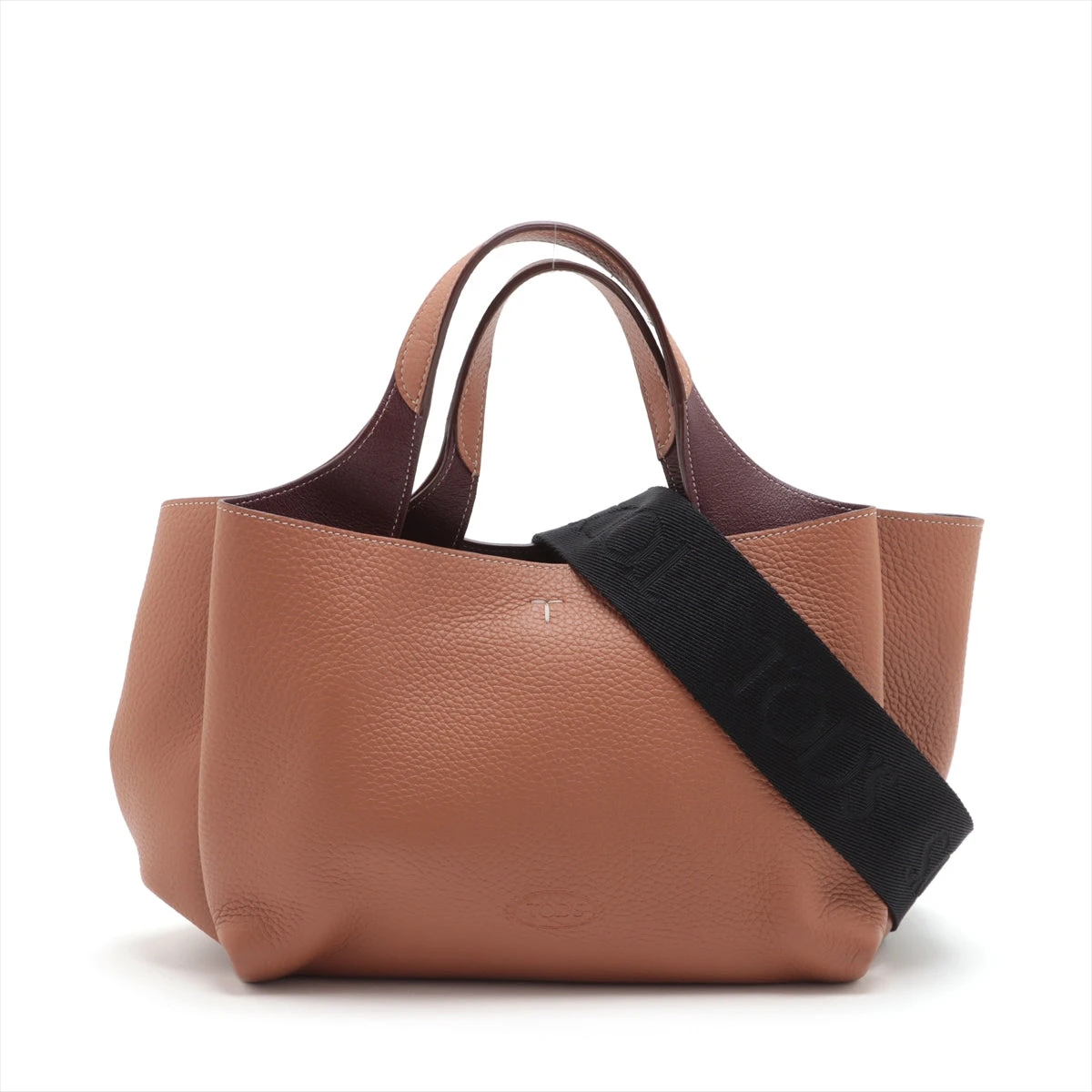 トッズ レザー2WAYハンドバッグ ブラック/ブラウン TOD'S トッズ TOD'S バッグ レディース ブランド ハンドバッグ