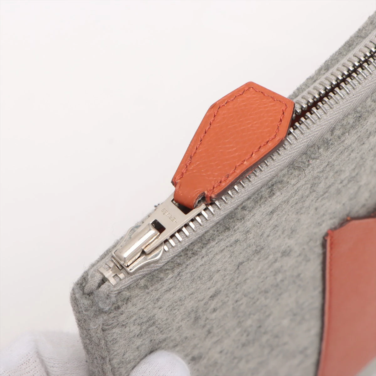 希少 エルメス トゥードゥー 37 クラッチバッグ レザー×フェルト エルメス HERMES トゥードゥー37 Y刻 エタン・ブルーオラージュ