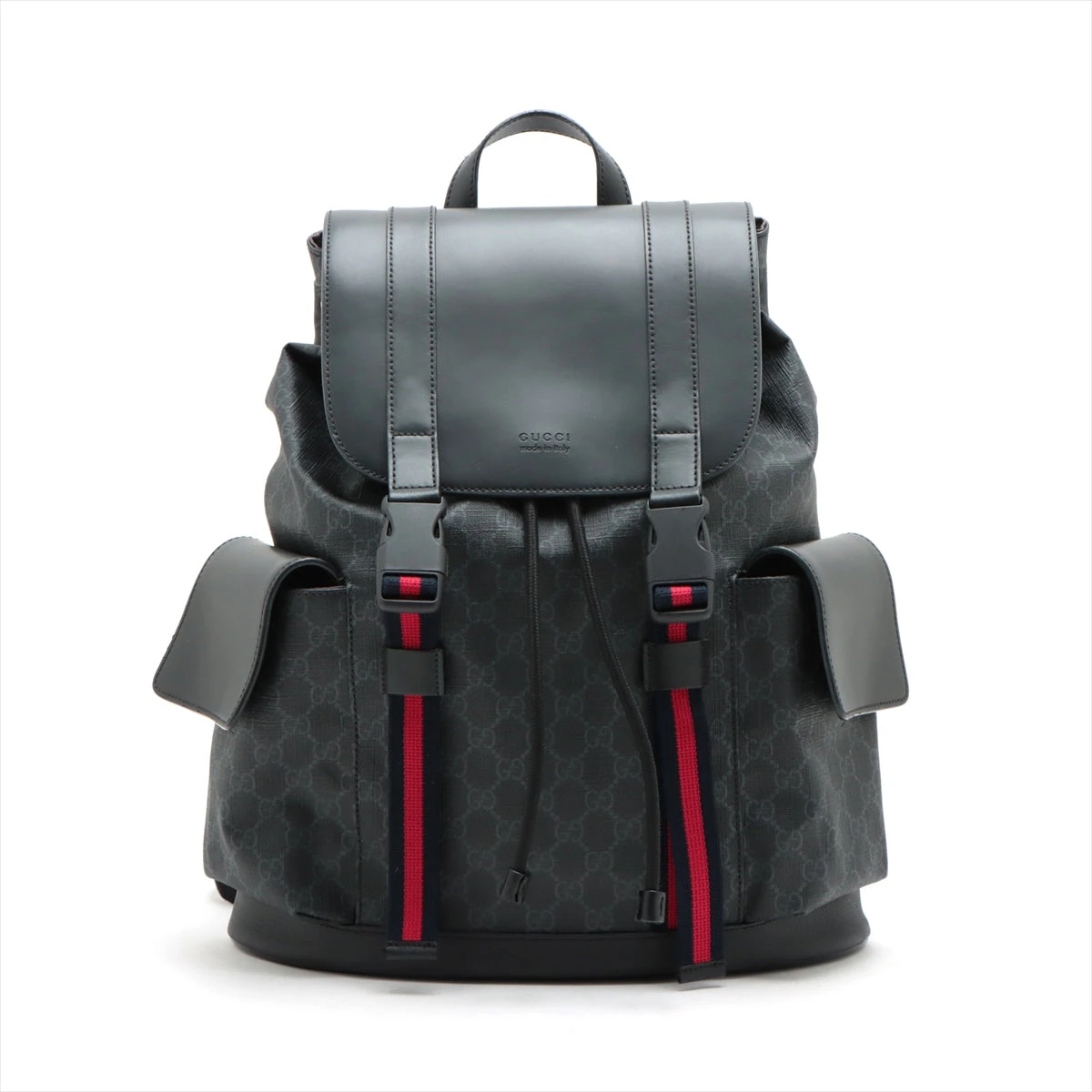GUCCI グレー バックパック 31cm x 27cm GUCCI グレー バックパック 31cm x 27cm