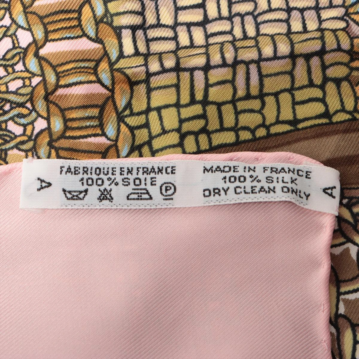 エルメス カレ90 Le Timbalier ティンパニ奏者 スカーフ シルク ピンク