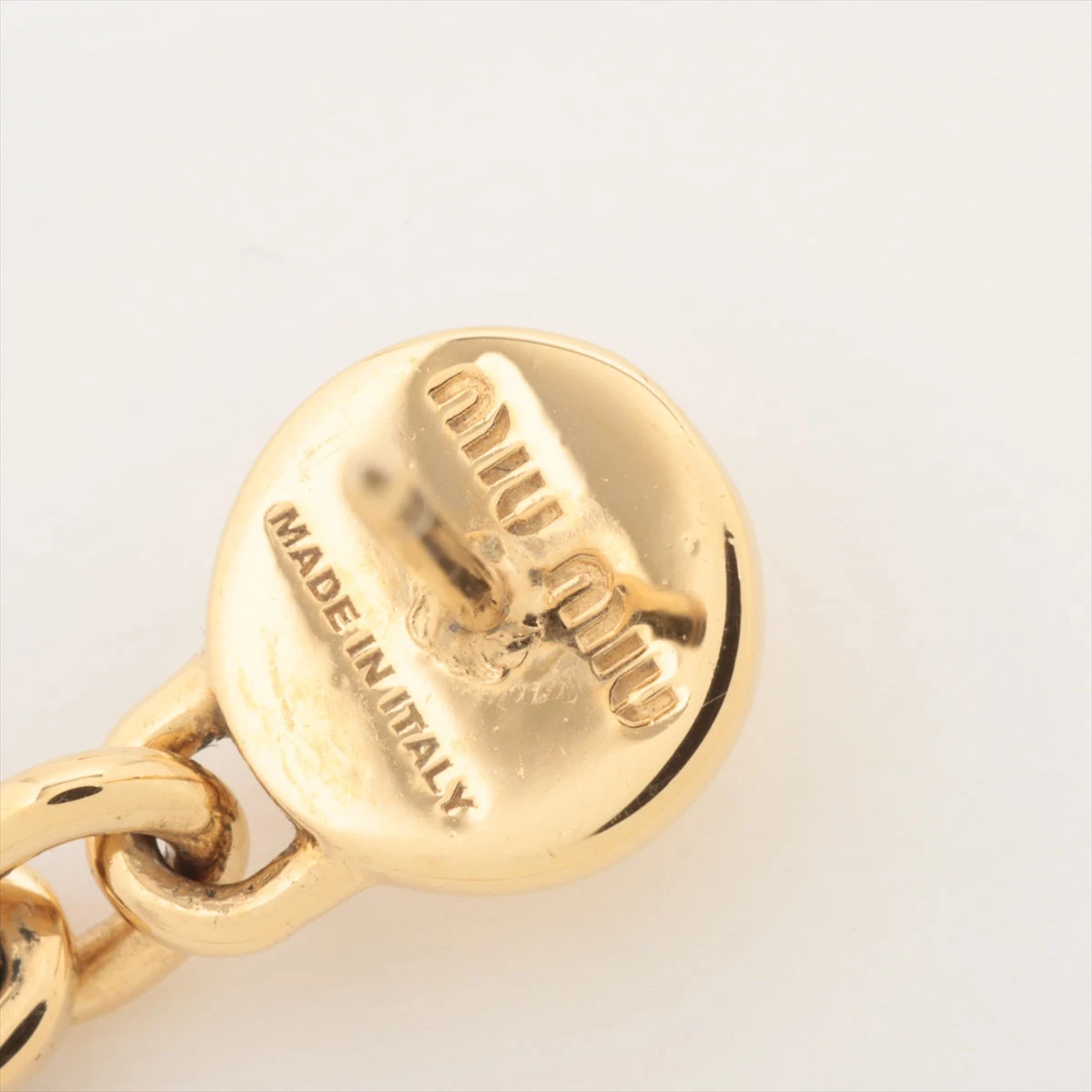 ミュウミュウ ピアス(両耳用) GP ゴールド A3077741｜中古