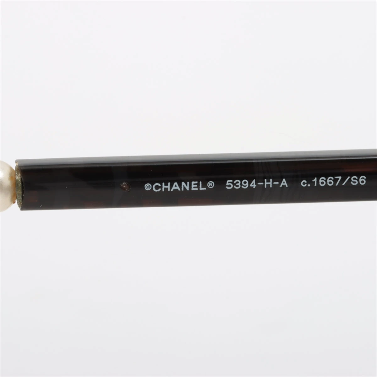 CHANEL シャネル 5394-H-A ロゴ サングラス フェイクパール シャネル 5394-H-A サングラス 53□19 プラスチック×フェイク