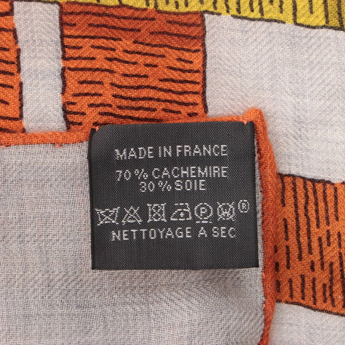 エルメス カレジェアン Mors a Jouets 馬銜 スカーフ カシミヤ×シルク