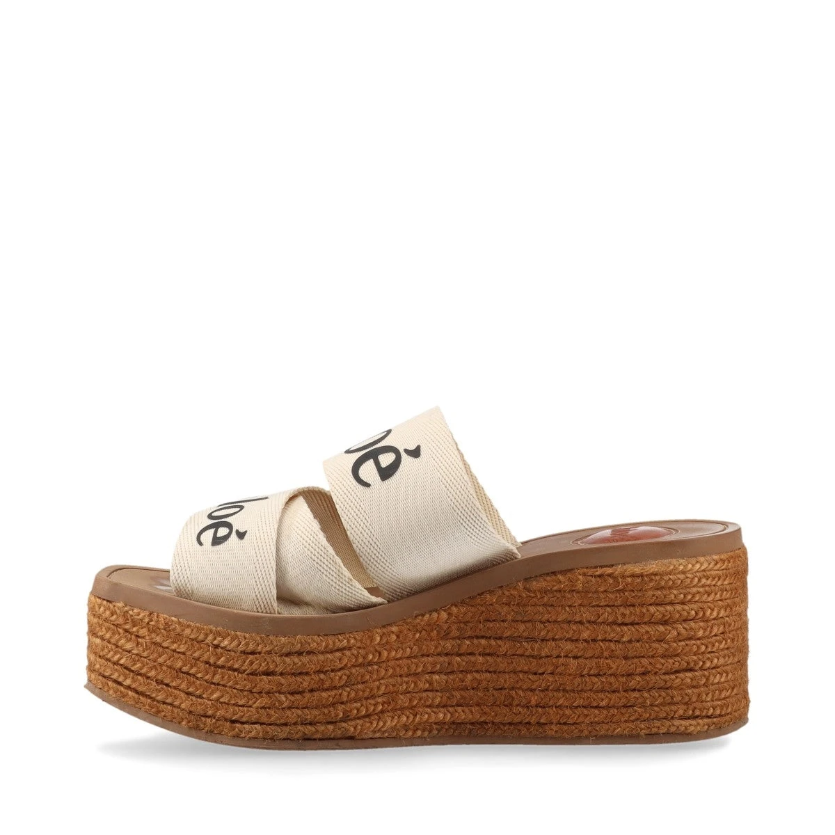 【美品】Chloé ファブリック ウェッジソール 35 厚底 約22㌢ 中古・古着通販】Chloe (クロエ) ウェッジソールサボサンダル