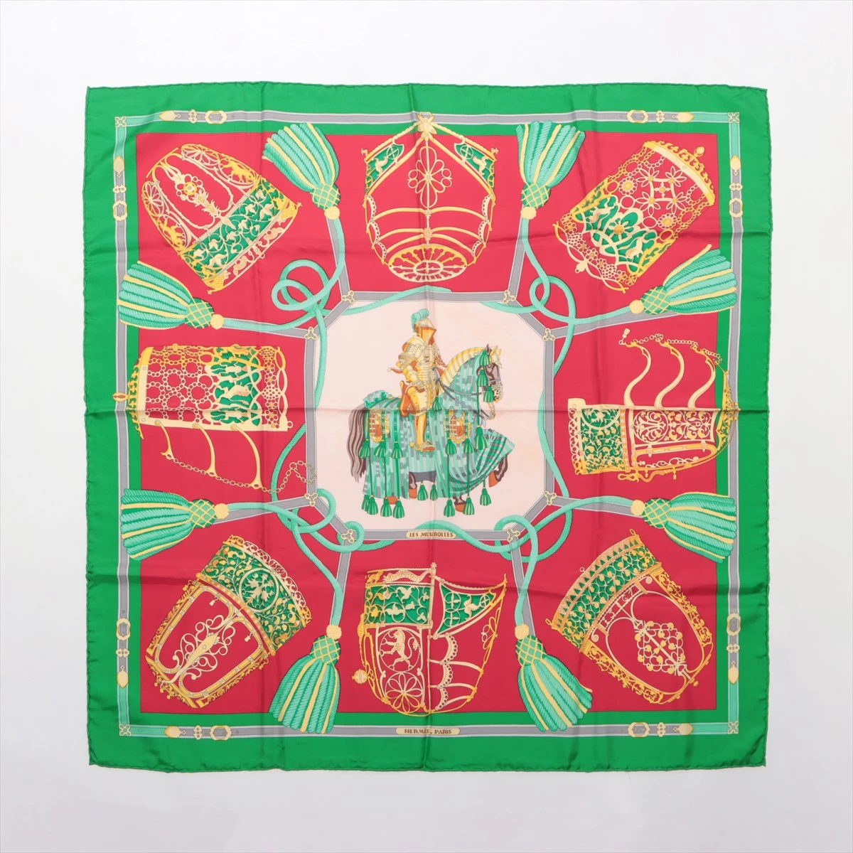 HERMES】【LES MUSEROLLES】【フランス製】エルメス『カレ90 鼻