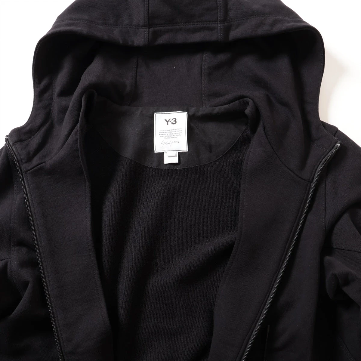 Y-3 コットン パーカー M メンズ ブラック 1AX001 A3075182