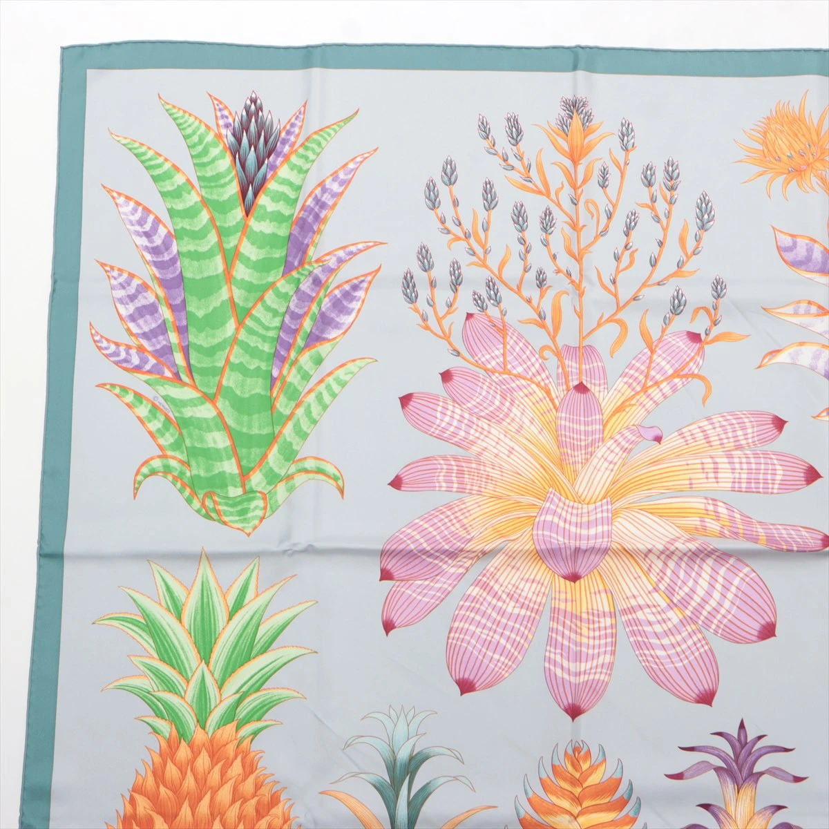 エルメス カレ90 INDEX BROMELIACEAE ブロメリアの目録 スカーフ