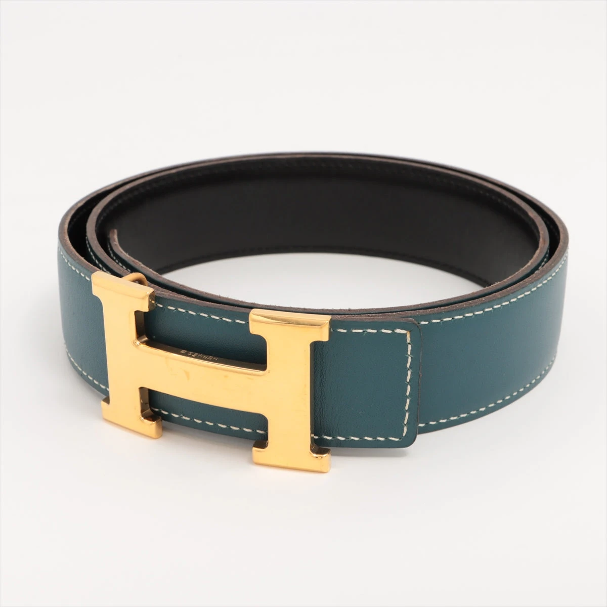 正規極美品！エルメス　レディース　Hベルト　レザー　Hバックル ベルトバックル 《H》 & レザーベルト 32 mm | Hermès