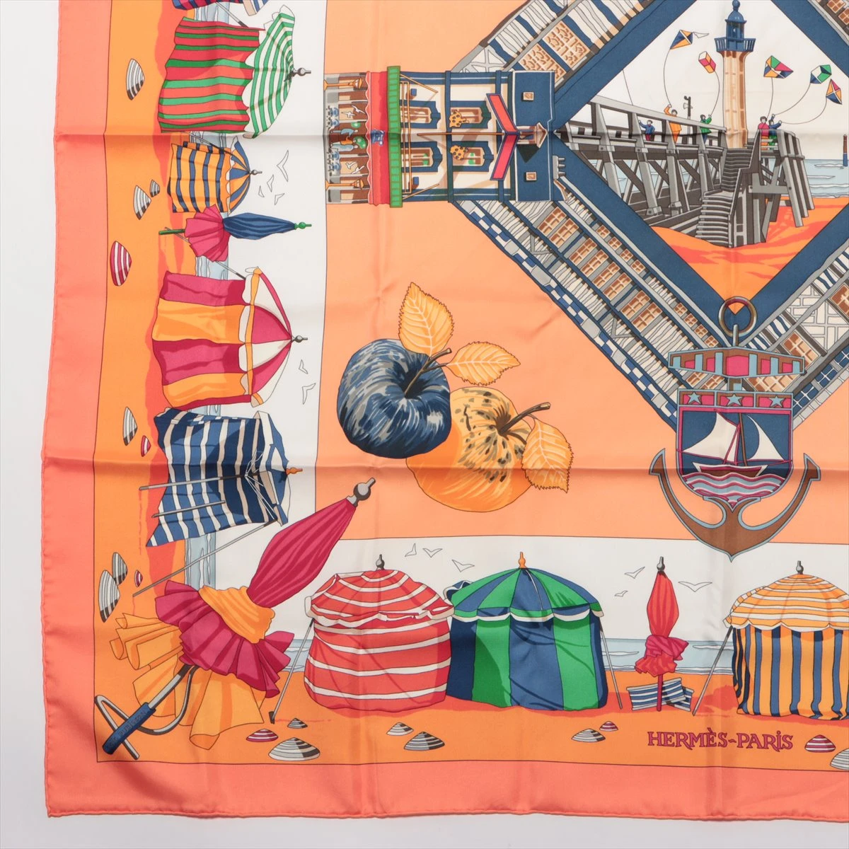 HERMES カレ90 大判シルクスカーフ ノルマンディ海岸の魅力 ピンク 楽天市場】【美品】エルメス HERMES スカーフ カレ90