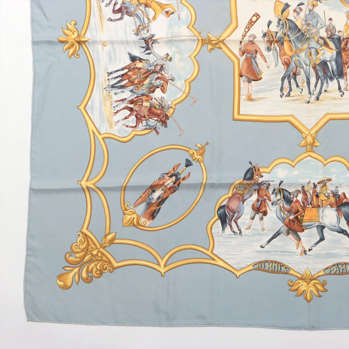 人気商品の中古品・新品・未使用品 エルメス カレ90 ムガル王朝の馬 MOGHOLS DES CHEVAUX LES 小物