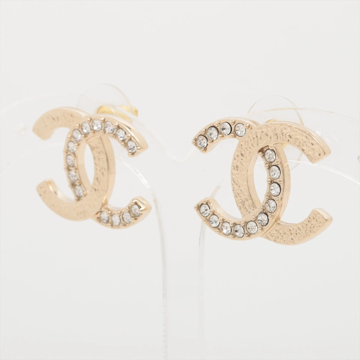 CHANEL ピアス ココマーク ラインストーン GP ゴールド B23B 楽天市場