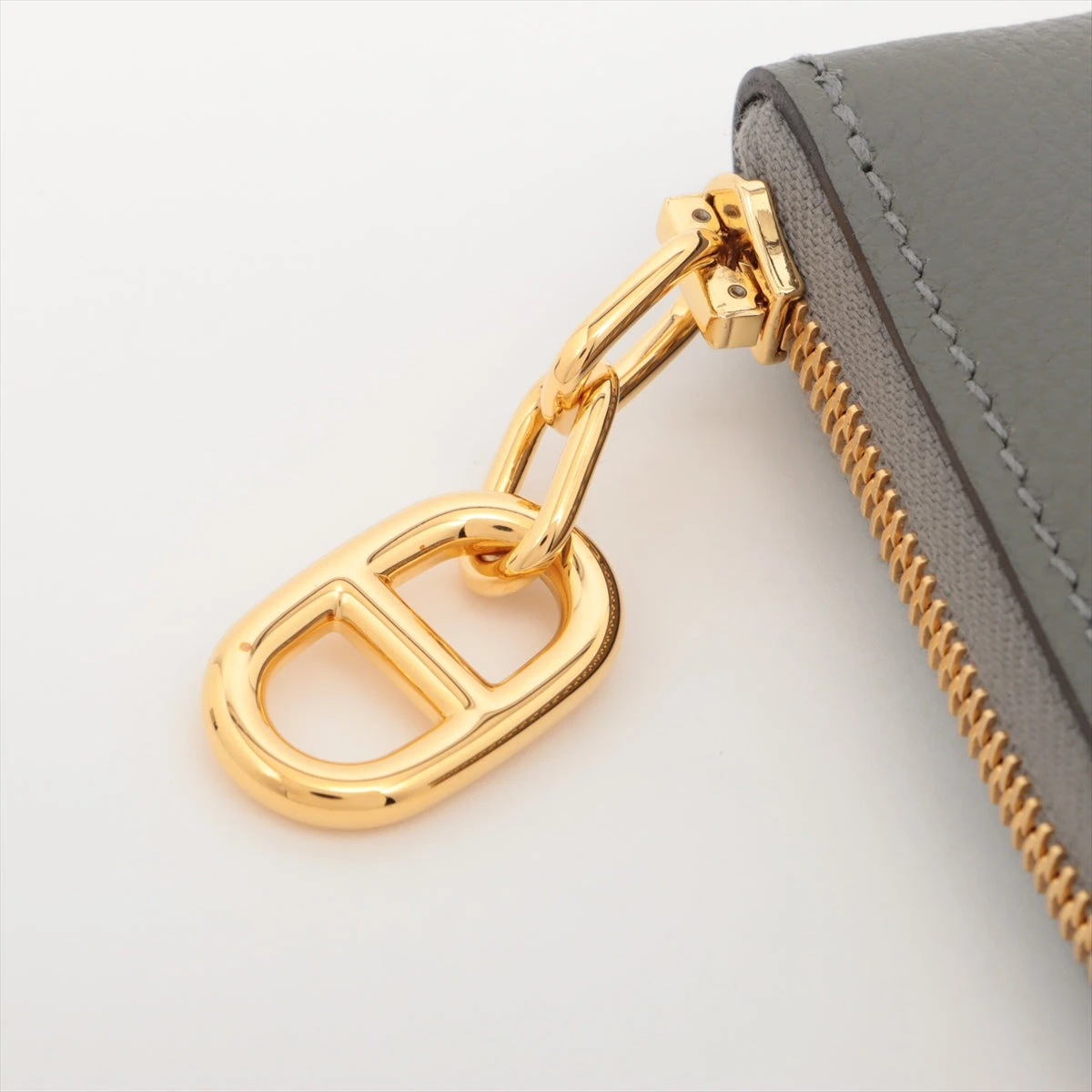 エルメス ジップアンゴー ヴォーエプソン コインケース グレー