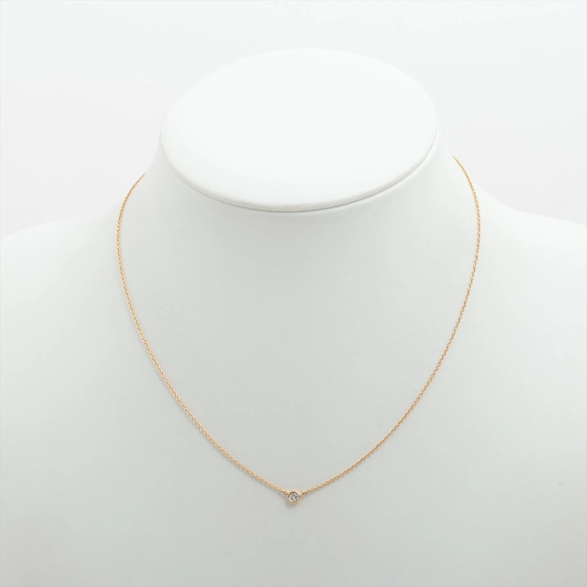 【付属品付】ティファニー バイザヤード ネックレス 750 K18 正規品 TIFFANY&Co.】ティファニー バイザヤード ネックレス K18