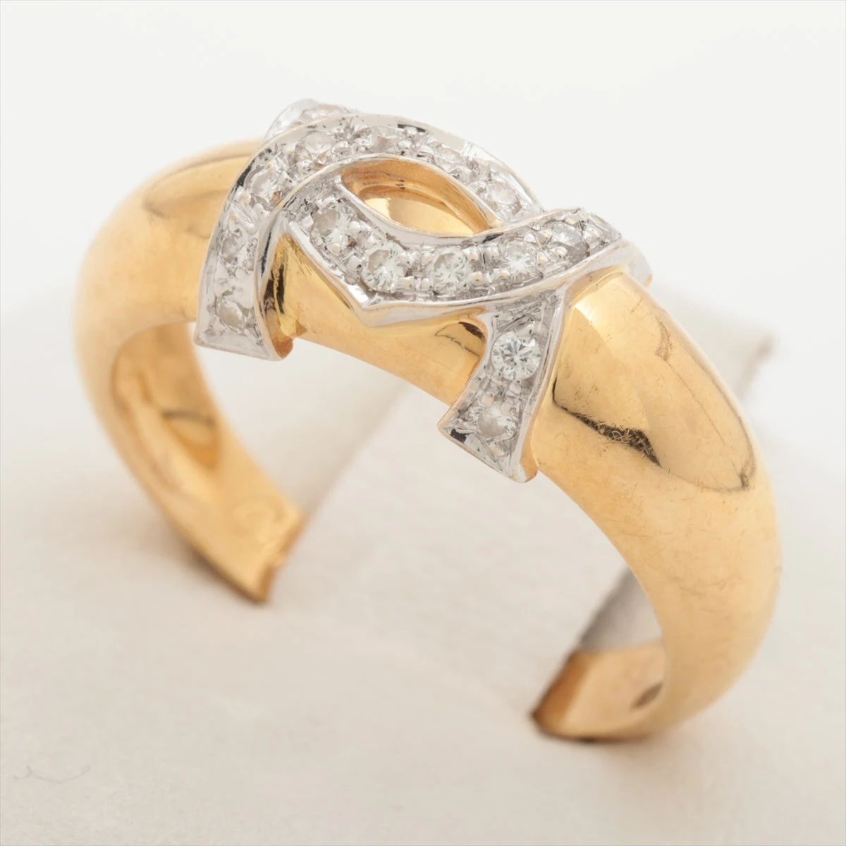 Cartier C2リング750 53 証明書付き Cartier カルティエ C2 リング証明書 k18YG #53 13号 Cartier