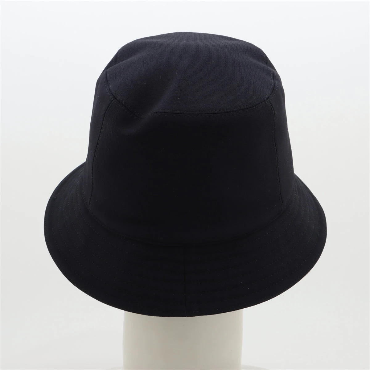 エルメス カルヴィ ハット 59 シルク×コットン ネイビー