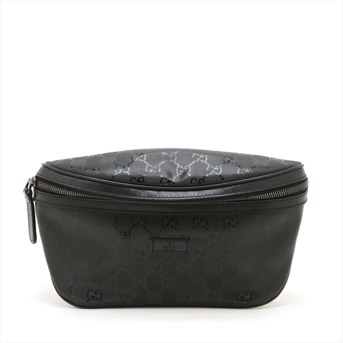 ◆入手困難◆GUCCI GGインプリメ ウエストポーチ ボディバッグ ブラック グッチ GGインプリメ PVC×レザー ウエストポーチ ブラック 233269