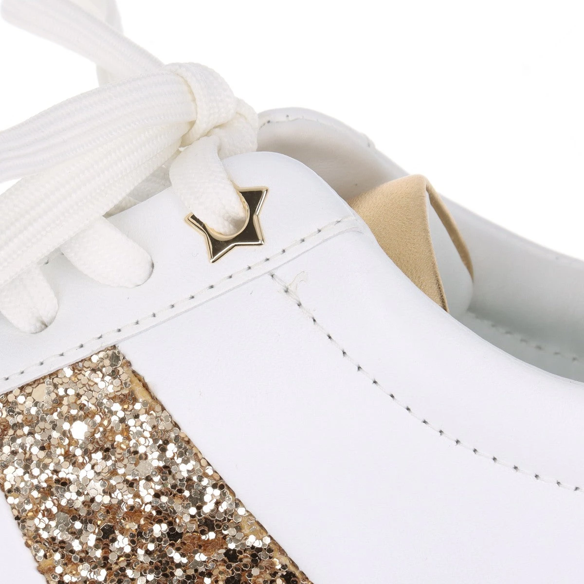 新品 ジミーチュウ 購入 レザースニーカー グリッター ラメ JCロゴ