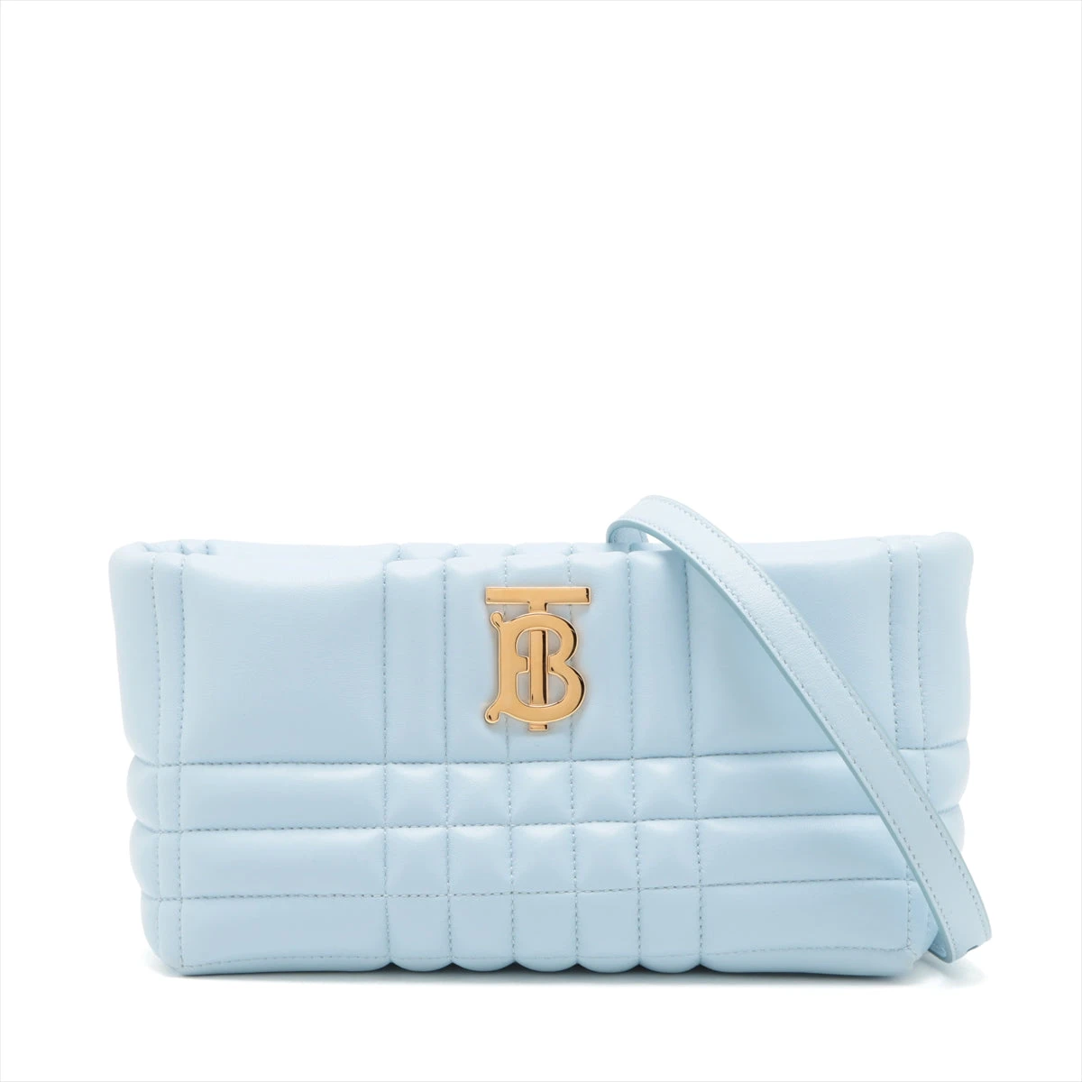 1円 本物 バーバリー ハンドバッグ レザー チェーン 茶系