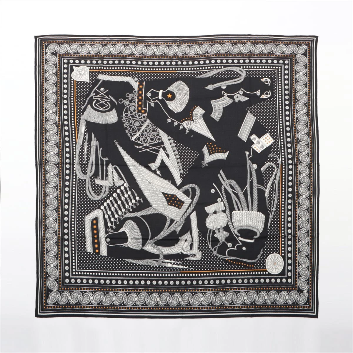 エルメス カレジェアン Zouaves et Dragons ズアヴとドラゴン ショール