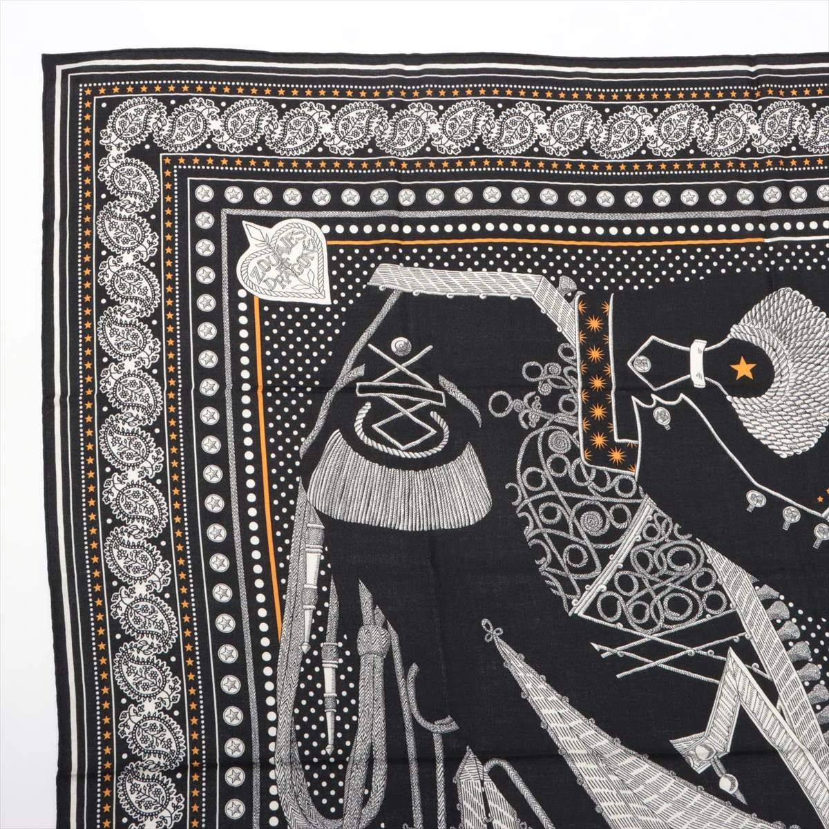 エルメス カレジェアン Zouaves et Dragons ズアヴとドラゴン ショール