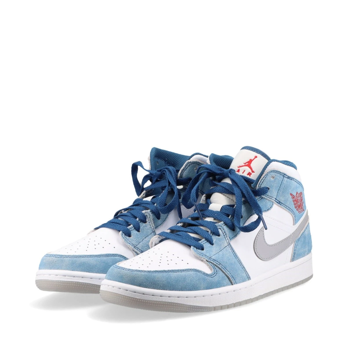 ナイキ AIR JORDAN 1 MID SE レザー×スエード ハイカットスニーカー 