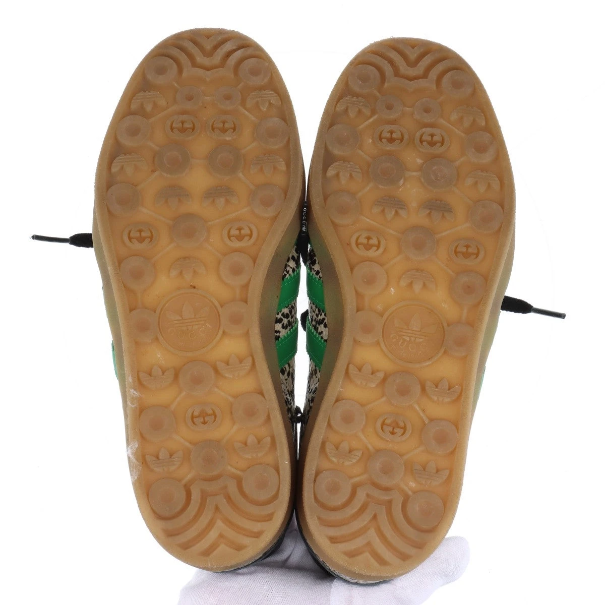 グッチ　アディダス　ガゼル　スニーカー　グリーン　20.5㎝ グッチ アディダス ガゼル スニーカー グリーン 20.5㎝ Gucci