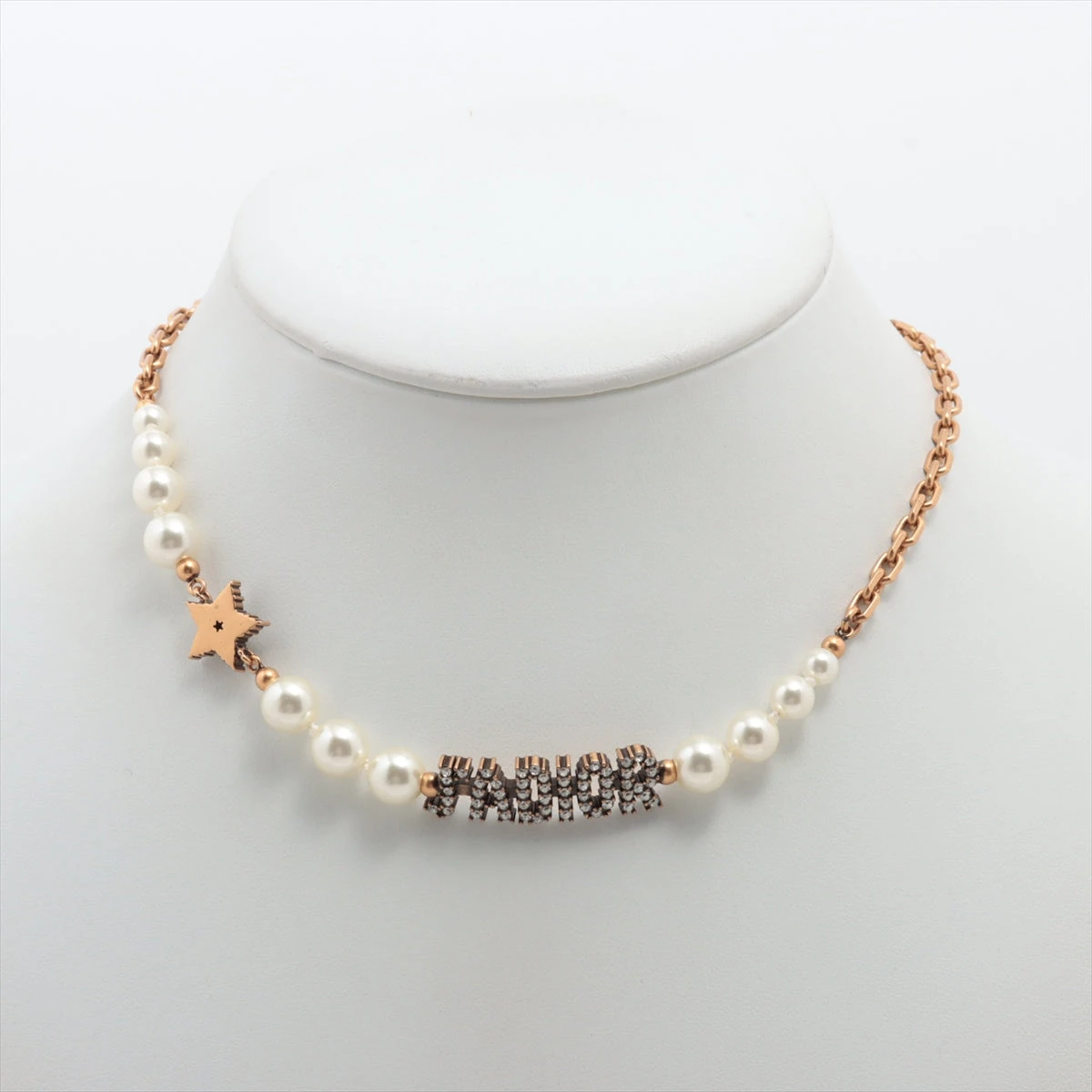 Christian Dior フェイクパール ネックレス 大粒 ゴールド金具 Christian Dior クリスチャンディオール ヴィンテージ フェイク