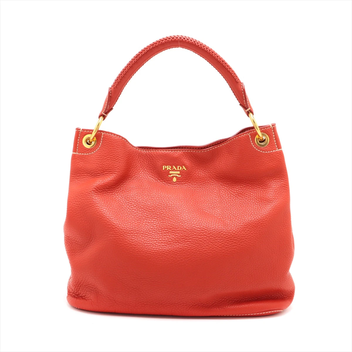 PRADAヴイッテロダイノ 2wayレザートート レッド