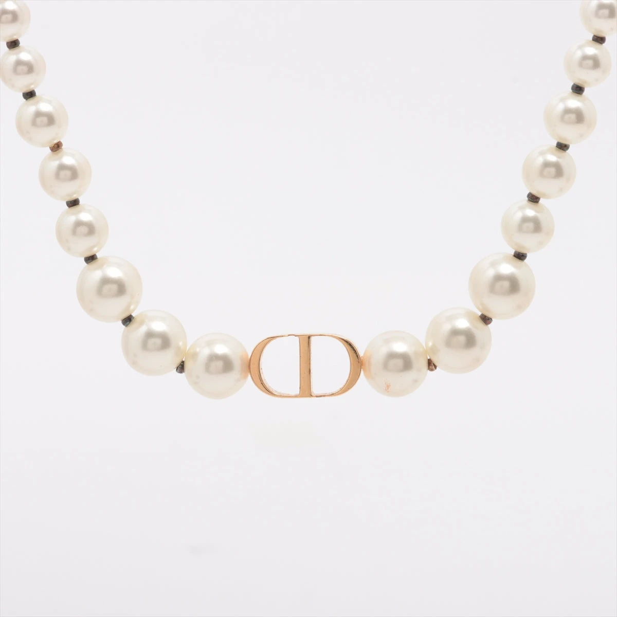 ディオール Petit CD プチCD ネックレス GP×フェイクパール