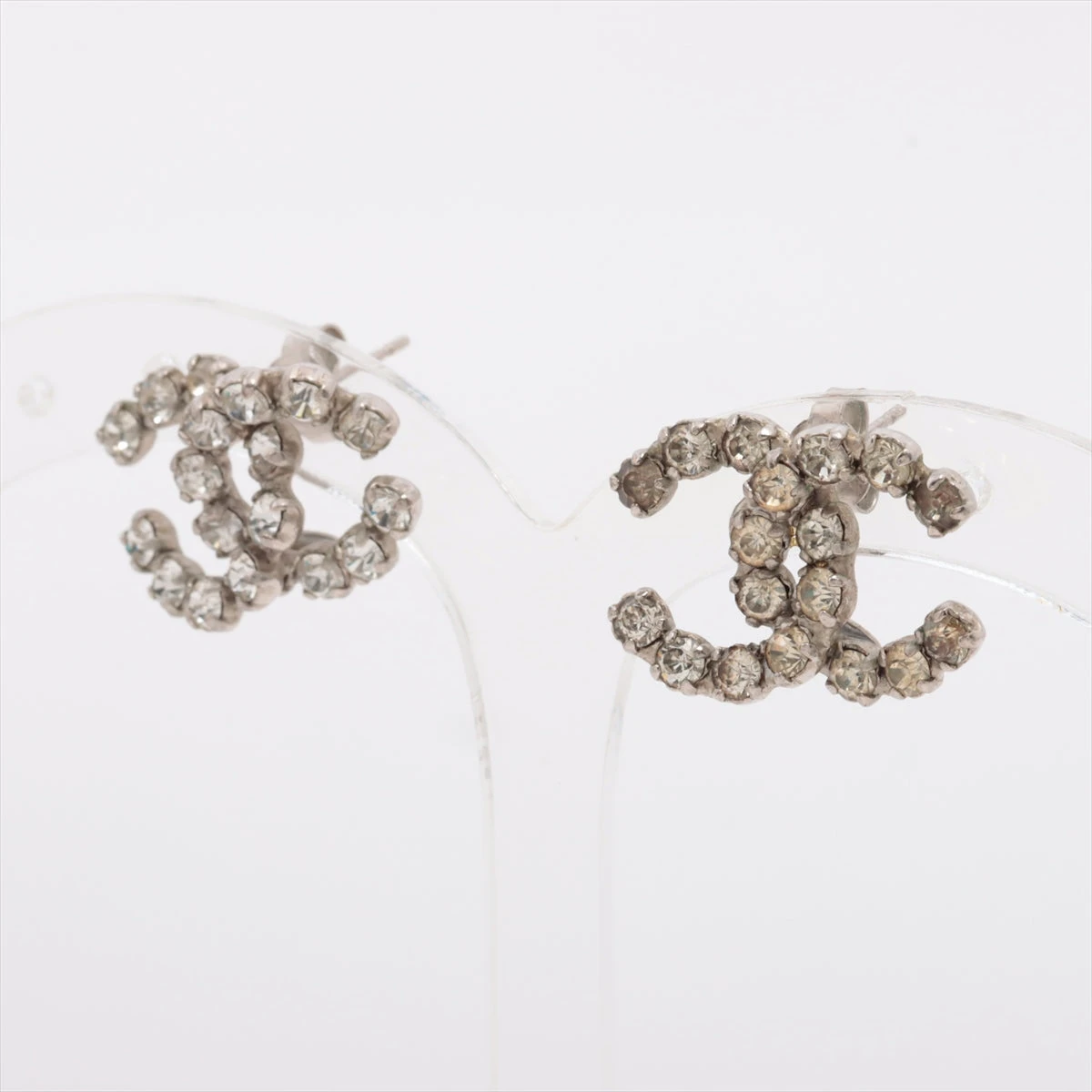 CHANEL 【本物保証 00A 】ココマーク　ラインストーン ピアス 両耳 CHANEL 【本物保証 00A 】ココマーク ラインストーン ピアス 両