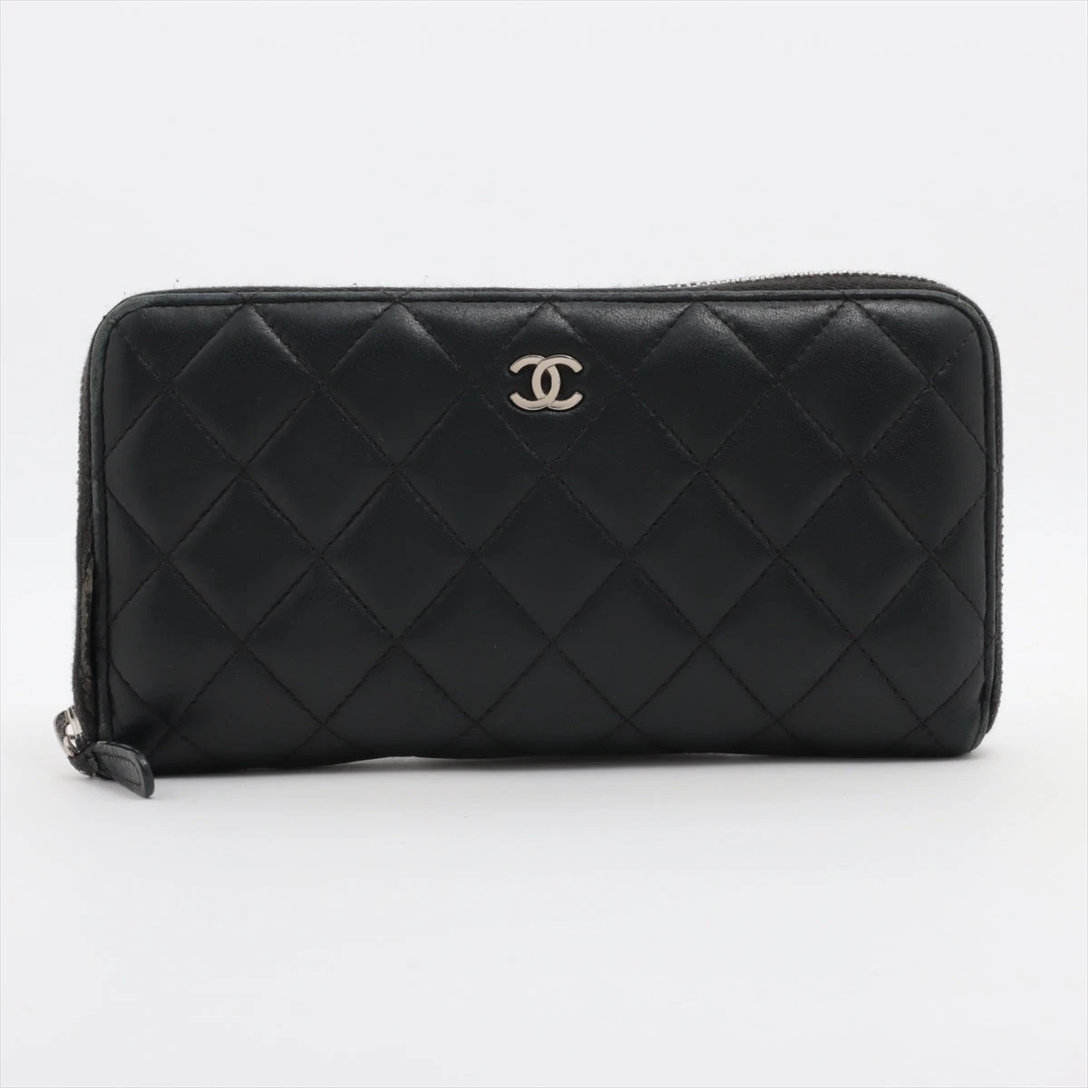 シャネル 長財布 マトラッセ ラウンドファスナー ブラック ラムスキン 楽天市場】CHANEL シャネル マトラッセ インナーロゴ