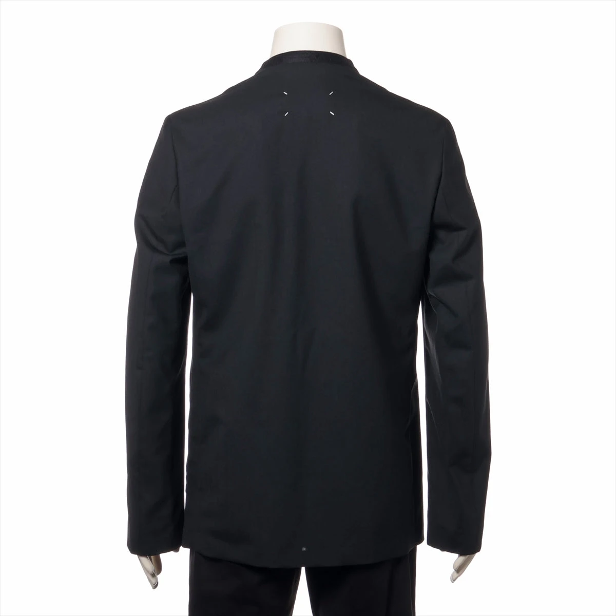 新品未使用　22AW　メゾンマルジェラ　ノーカラージャケット　46　ブラック セール】【MAISON MARGIELA / メゾン マルジェラ】ノーカラー