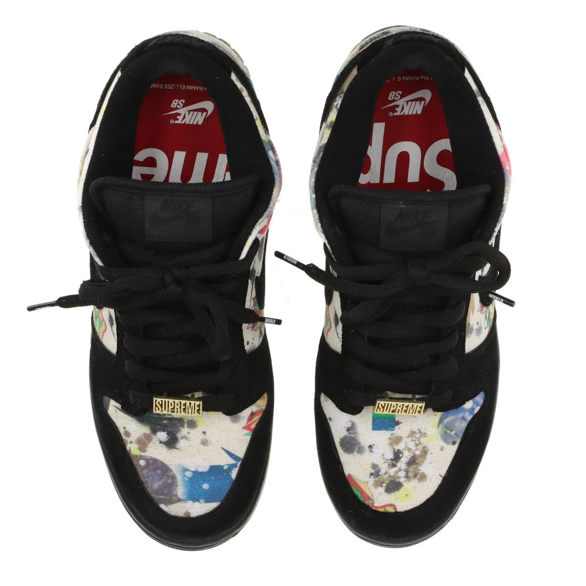 ナイキ×シュプリーム×ラメルジー SB DUNK LOW OG QS 23AW スエード 