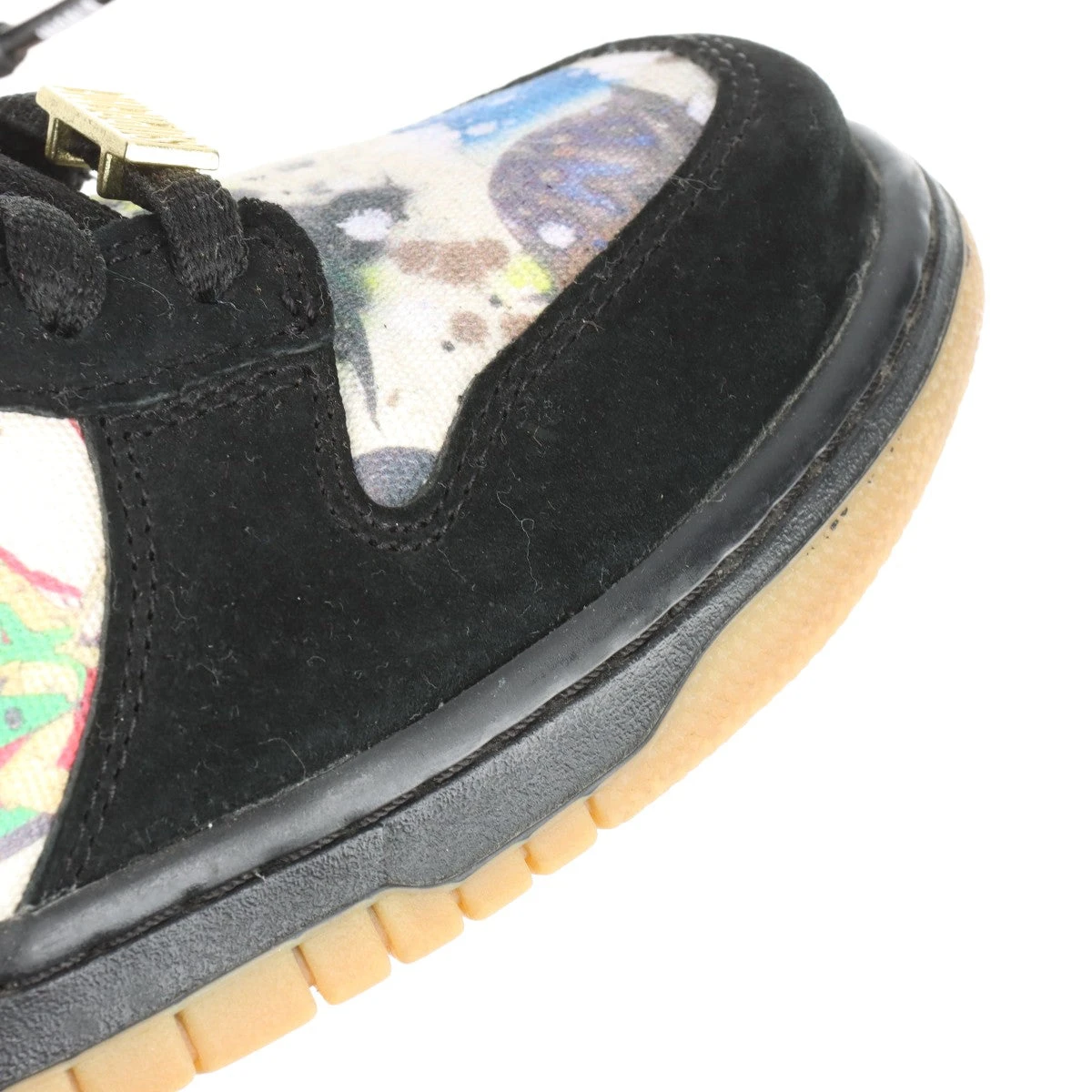 ナイキ×シュプリーム×ラメルジー SB DUNK LOW OG QS 23AW スエード 