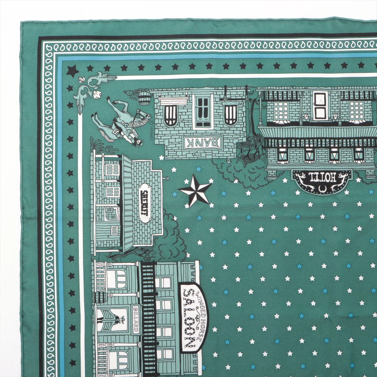 HERMES　エルメス　カレ55　パリステーション　バンダナ エルメス カレ55 Hermes Paris Station Bandana エルメス パリ