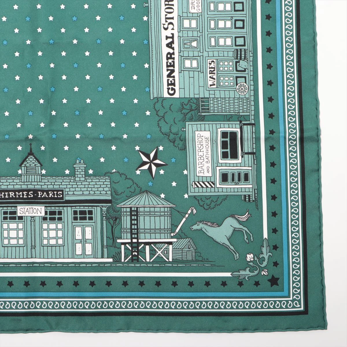 エルメスパリステーション バンダナ55 エルメス カレ55 Hermes Paris Station Bandana エルメス パリ