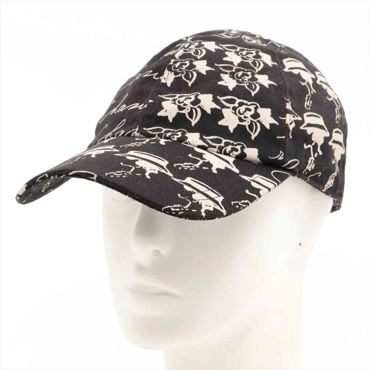 【正規品】シャネル　CHANEL カメリア柄キャップ　帽子 シャネル カメリア 帽子｜今すぐ購入 オファー購入｜中古